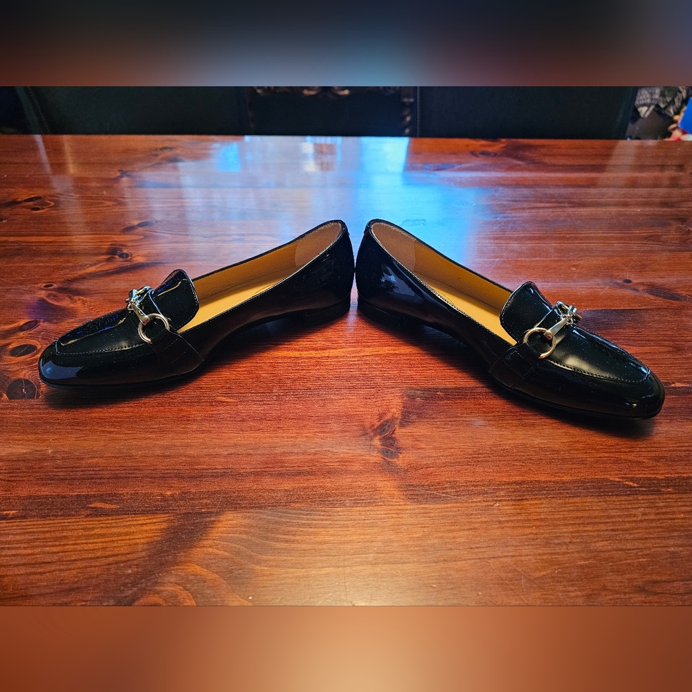 Brand New In Box Womens Black Patent Leather Loafers‎ From Browns Couture. - Picture 2 of 9